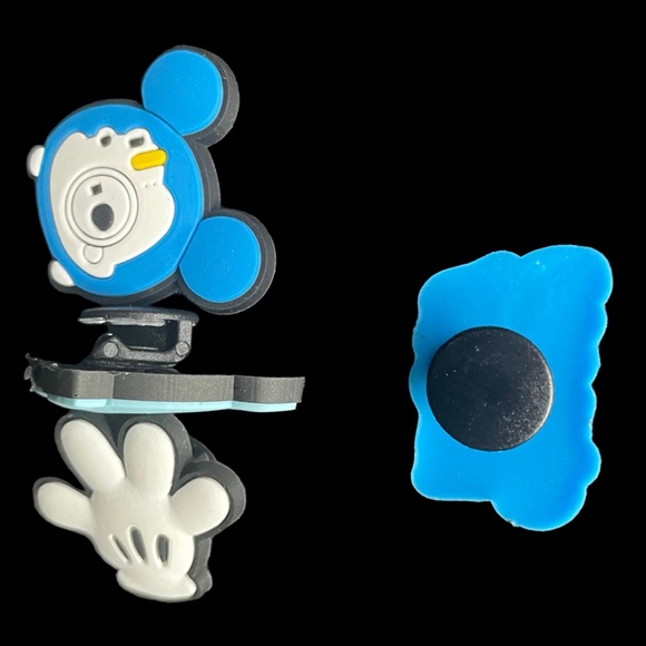Shoe Charms for Clogs Crocs Lot of 4 NWOT Mouse Head Mouse Hand Dolphin Be Happy - Picture 2 of 4